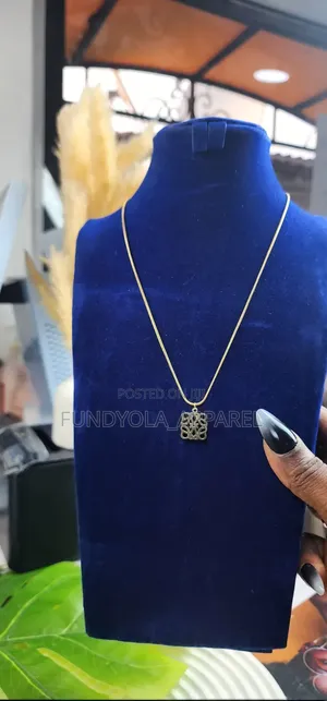 Loewe Gold Anagram Pendant Necklace