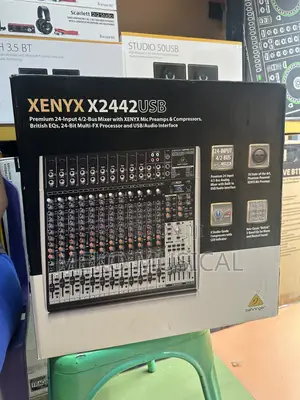 Behringer XENYX X2442USB Is a Premium 24-Input, 4/2-Bus Analog Mixer