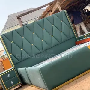 Bed Frame With 2 Bedside Available