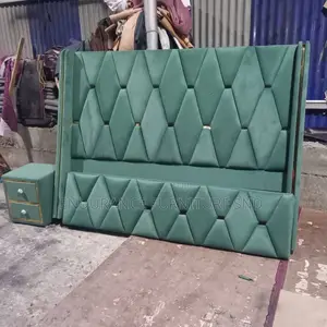 Bed Frame With 2 Bedside Available