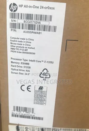 New Desktop Computer HP AiO 24 8GB Intel Core i7 SSD 512GB