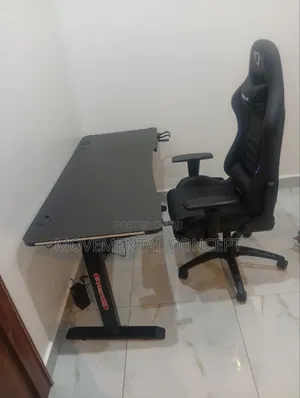 Electric Gaming Table With Lightenings and Furgle Gaming Chair