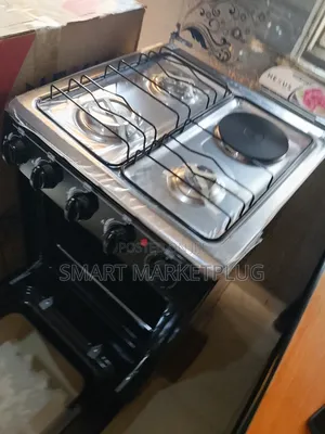 Original Nexus 3+1 Electric Gas Cooker + Polished Brass Burner Cap