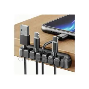 Self Adhesive Cable Organizer Clips Cord Holder With 7 Slots