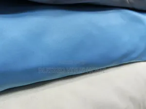 Premium Blue Plain Bedspread Material