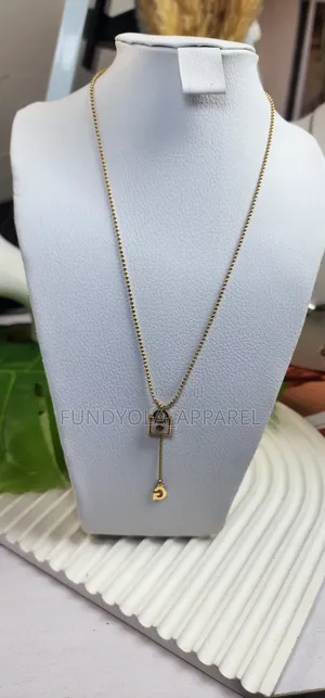 Charm Lock Drop Necklace
