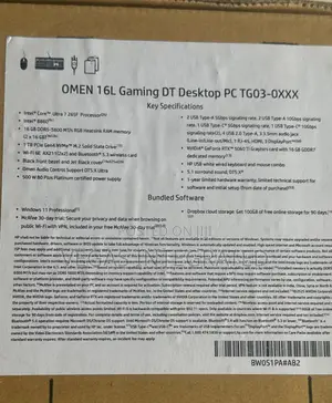 New Desktop Computer HP 16GB Intel Core Ultra 7 SSD 1T