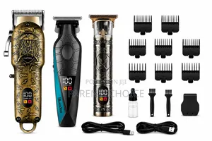 3-in-1 Professional Rechargeable Hair Clipper Trimmer Set
