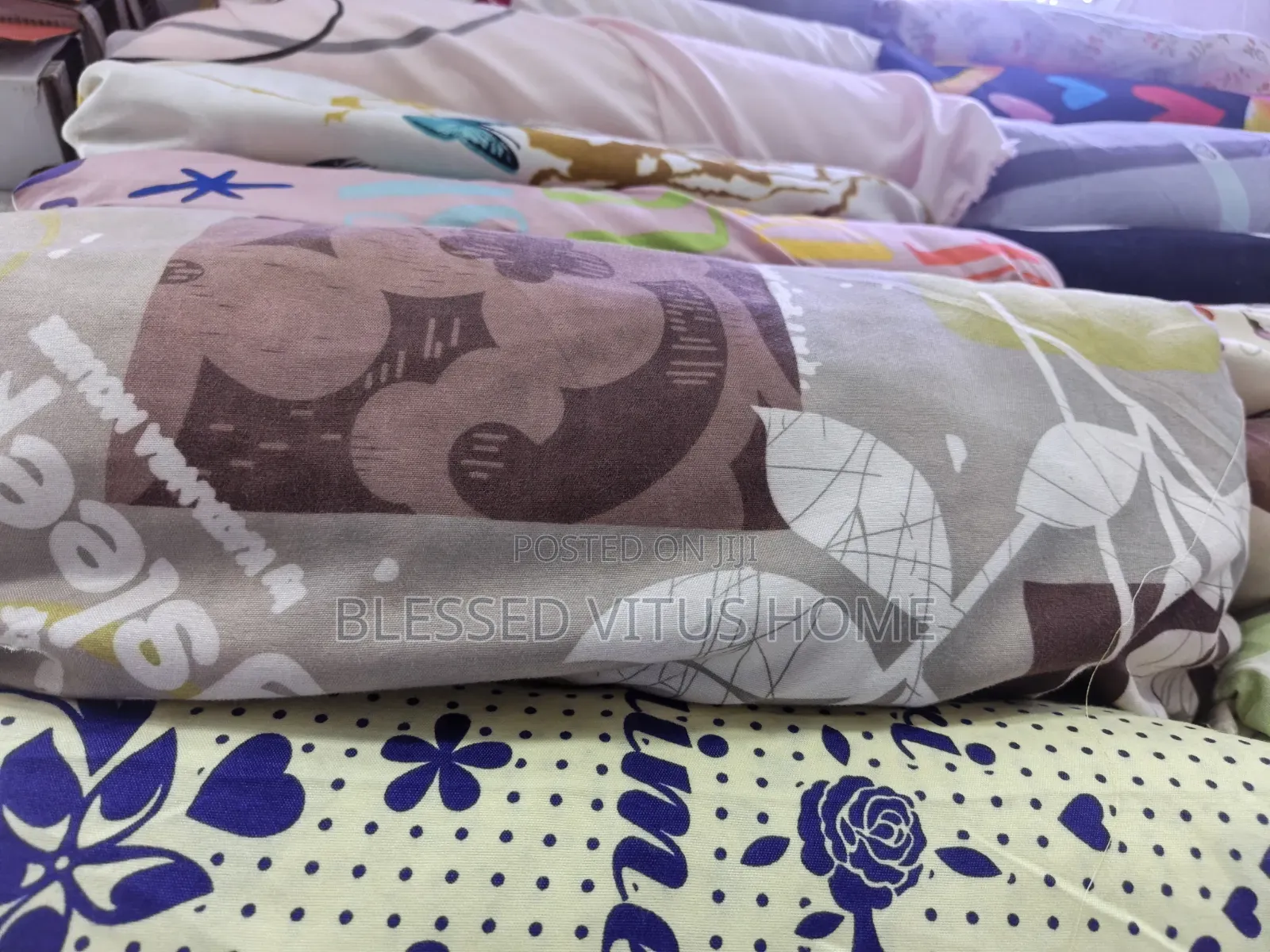 Brown Design Cotton Bedspread
