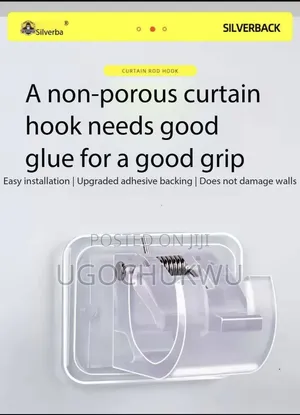 A Non-Porous Curtain Hook Needs Good Glue for a Good Grip
