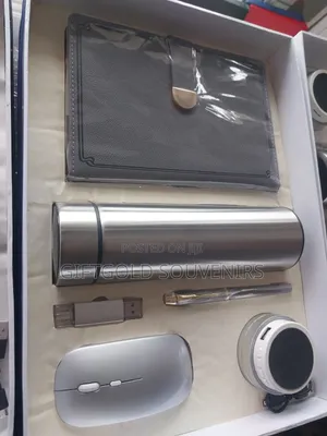 Executive 6 in 1 Corporate Gift Set--Silver Color