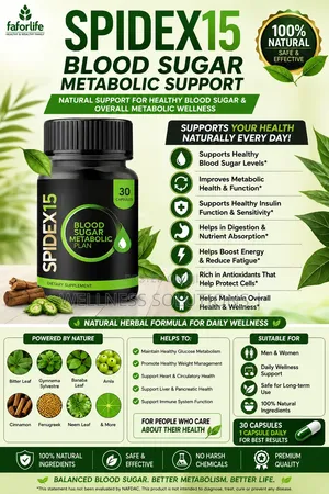 SPIDEX 15 Blood Sugar Metabolic Support