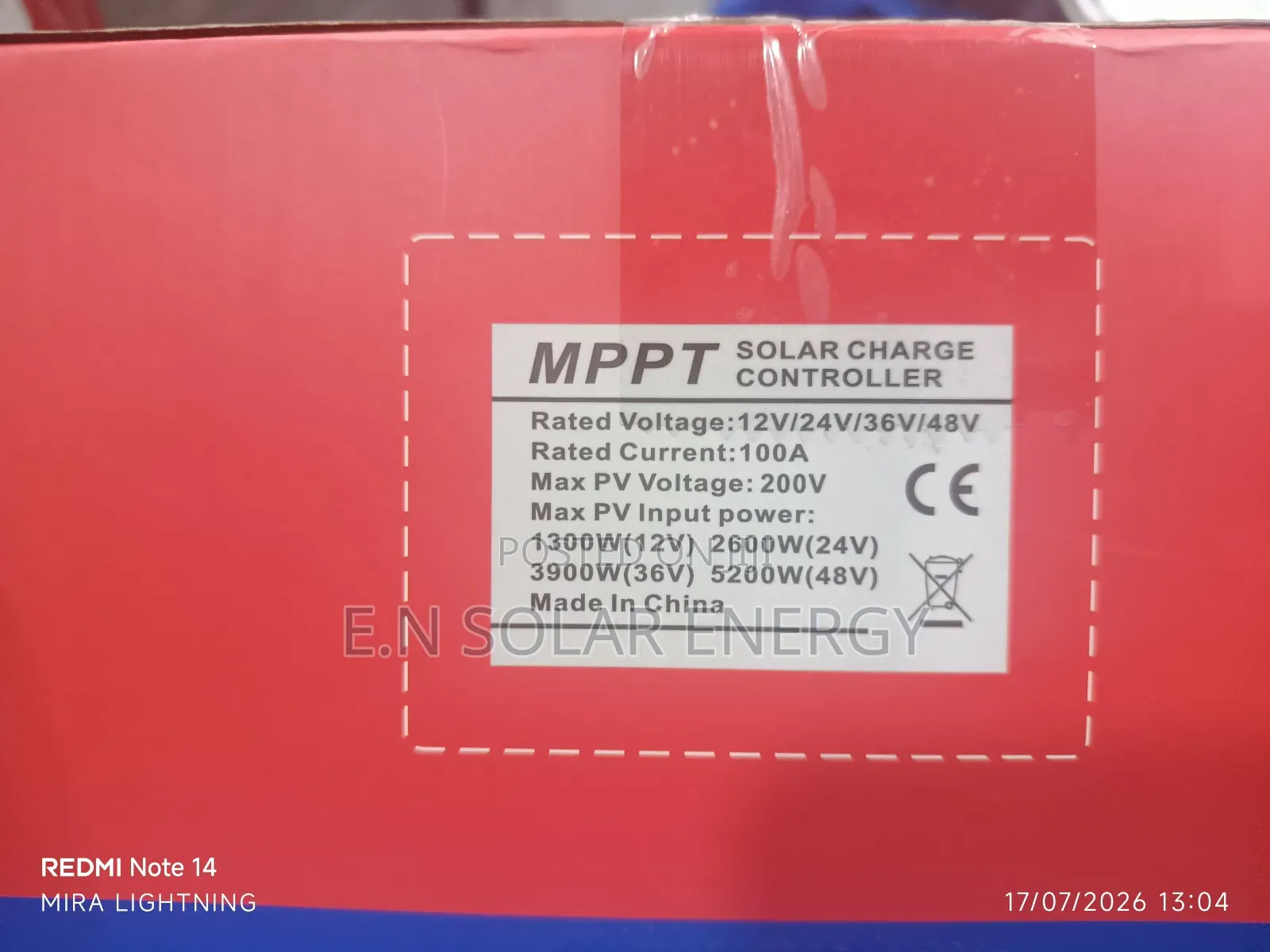 100a SMS MPPT Charge Controller