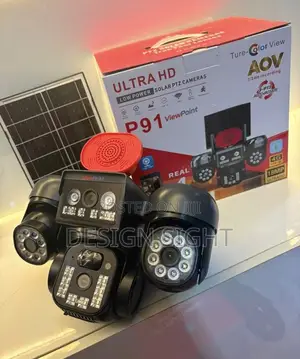 Ultra HD Four Lens Ai Solar Powered PTZ Security Camera