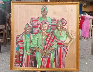 Custom Family Portrait Painting in Lagos