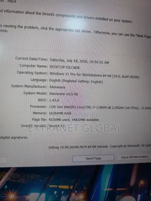 Laptop Alienware M15 R6 16GB Intel Core i7 SSD 512GB