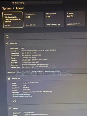 New Desktop Computer 32GB Intel Core i7 SSD 2T