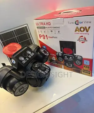 Ultra HD Four Lens Ai Solar Powered PTZ Security Camera