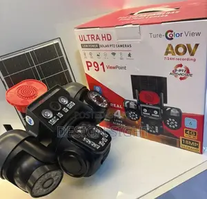 4-Lens AI Solar CCTV Camera – 4G Wireless Security Camera