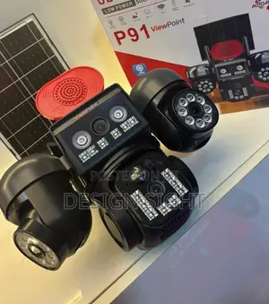 3-Lens Rotating 360 4G Solar Powered Outdoor Security CCTV Camera