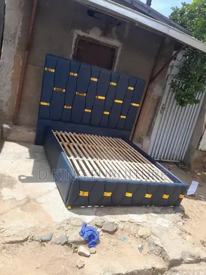 Full Padded 4BY6 Bedframe. With Warranty
