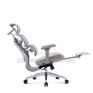 Ergonomic Executive Office Chair With Footrest.