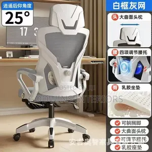 Luxury Ergonomic Office Chair With Retractable Footrest.