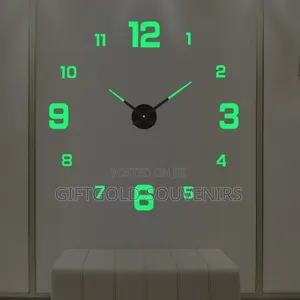 Large Luminous Silent Digital 3D Wall Clock