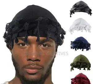 1pc Tassel Turban, Vintage Twist Head Wraps Durag for Men Women