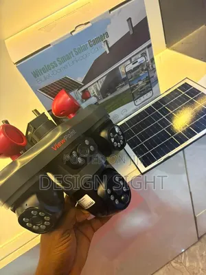 High Quality 3lense Rotate V380 Triple Lens PTZ Solar Camera
