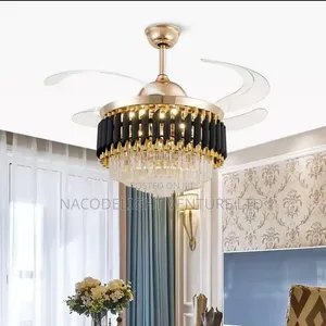 Crystal LED Fan Changeria Light