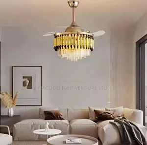 Modern Crystal Fan Light
