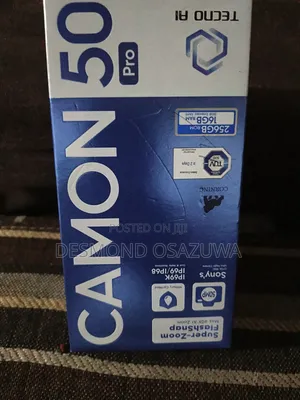 New Tecno Camon 50 Pro 256 GB Black