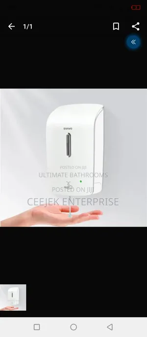 White Automatic Soap Dispenser