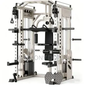 Multi-Functional Smith Machine and Functional Trainer Combo Cage