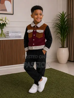Corduroy Jacket Jogger Set for Boys Kid