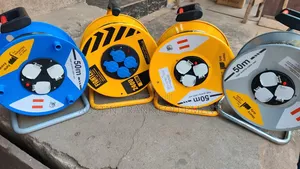 50-Meter Heavy-Duty Extension Cable Reels