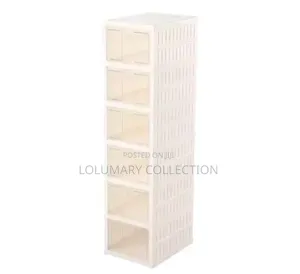 6 Layer Quality Foldable Transparent Shoe Rack With Cover