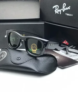 Ray-Ban X A$AP Rocky Wayfarer Puffer Ultra Black Sunglasses Awge