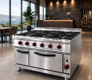 6 Burner Gas Range With Gas Oven