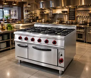 6 Burner Gas Range With Gas Oven