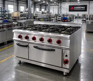 6 Burner Gas Range With Oven Gas
