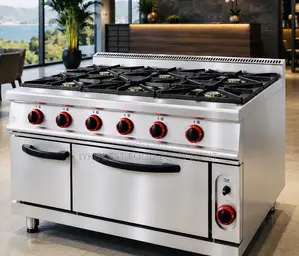 6 Burner Gas Range With Oven Gas
