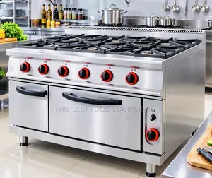 6 Burner Gas Range With Oven Gas