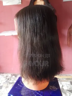 100% Human Hair Straight Bob Wig - Natural Black