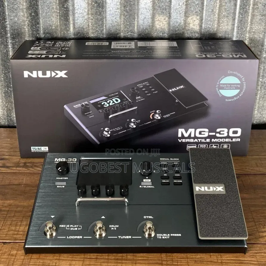 NUX MG-30 Versatile Modeler Guitar Multi-Effects Pedal With IR Loader