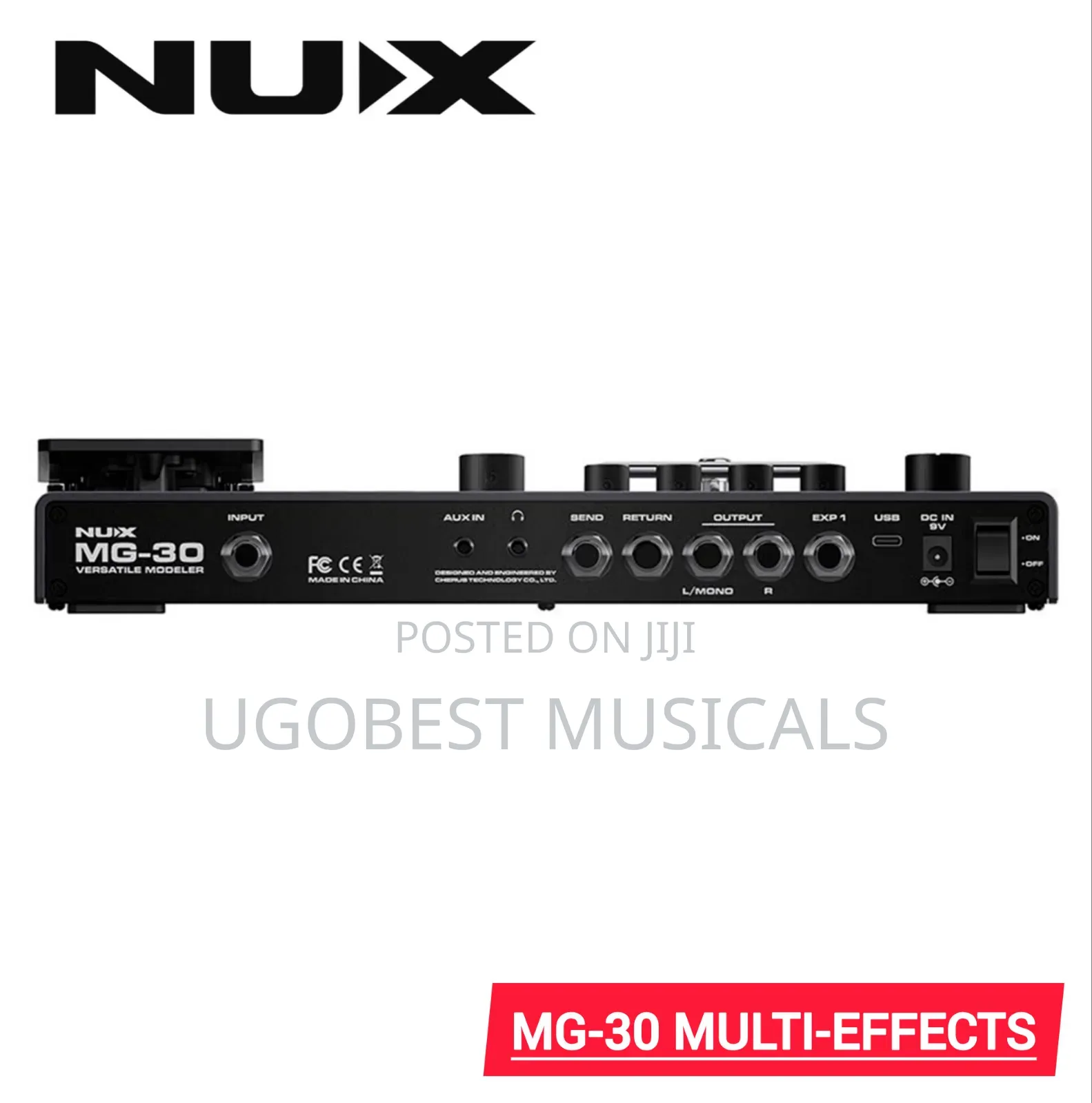 NUX MG-30 Versatile Modeler Guitar Multi-Effects Pedal With IR Loader