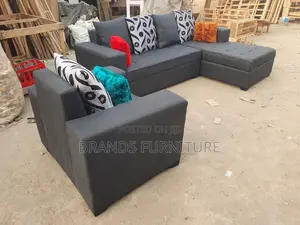 Quality Gray Sofa Lshap With Single Seater