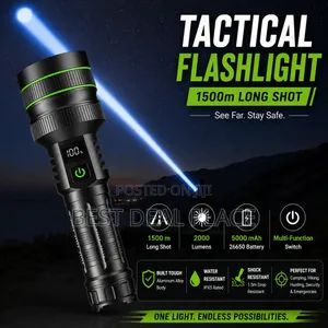 Super Bright Tactical Flashlight Digital Battery Display Power Bank