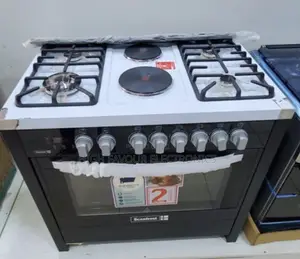 Scamfrost Standing Gas Cooker 4 Burners and 2 Electric